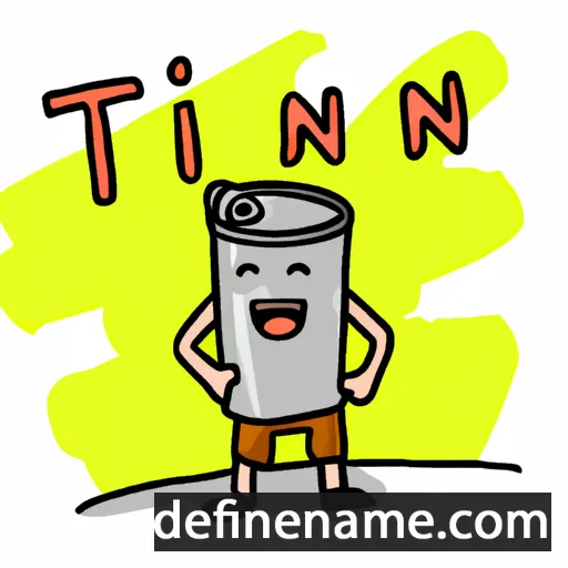 cartoon of the name Tin