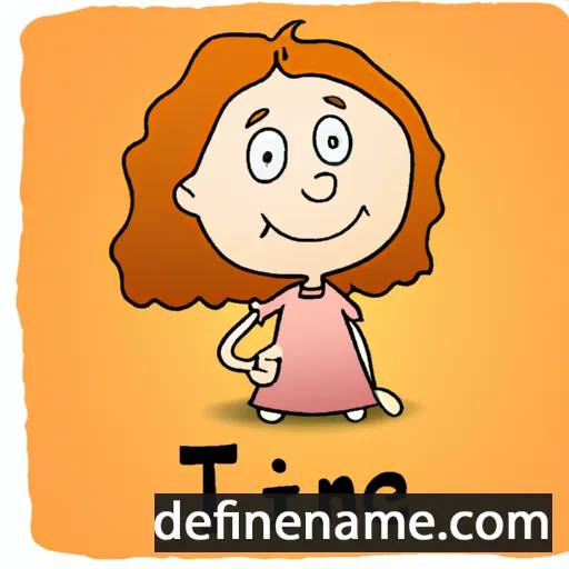 cartoon of the name Tine