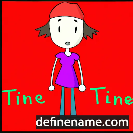 cartoon of the name Tine