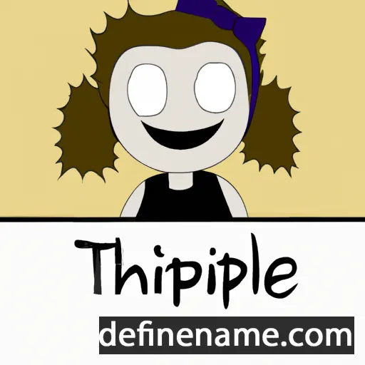 cartoon of the name Tiphaine