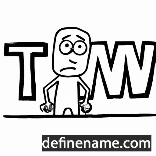 cartoon of the name Tiw