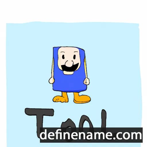 cartoon of the name Toal