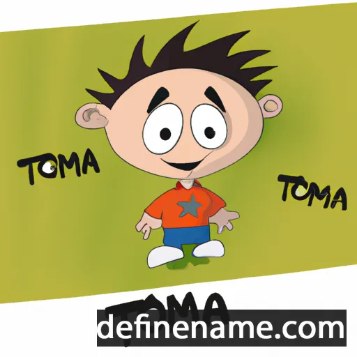 cartoon of the name Tomaž