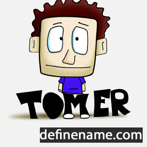 cartoon of the name Tomer