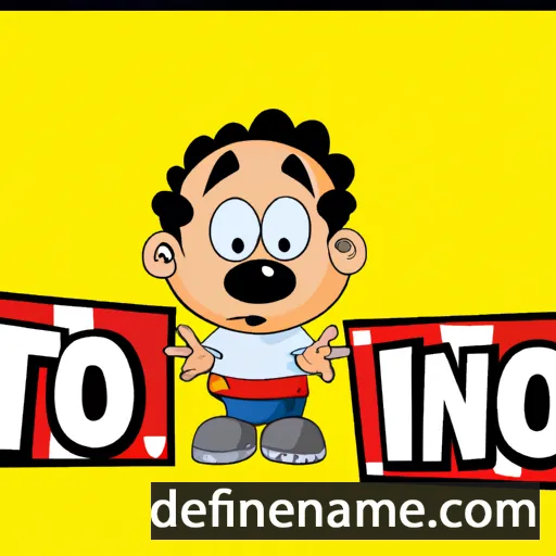 cartoon of the name Toninho