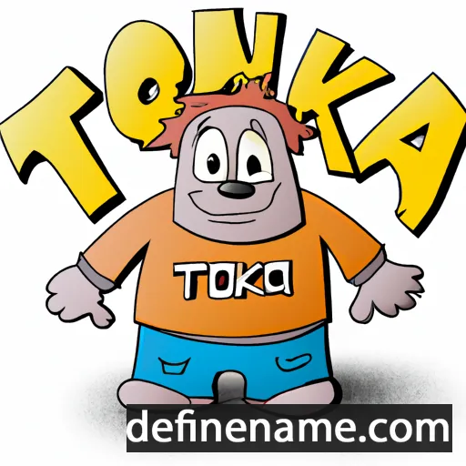 cartoon of the name Tonka