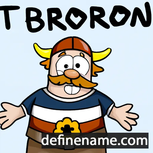 cartoon of the name Torbjørn