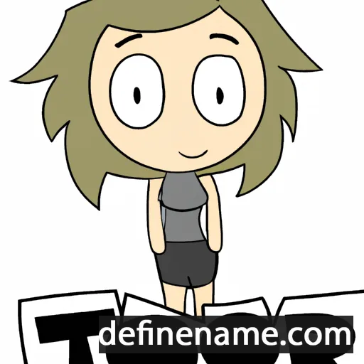 cartoon of the name Tori