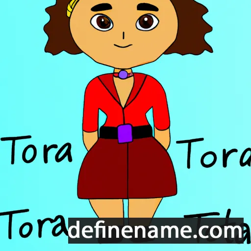 cartoon of the name Toria