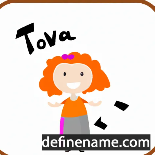 cartoon of the name Tova