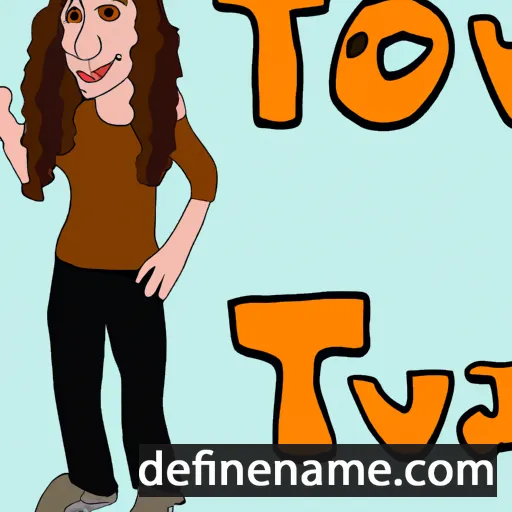 cartoon of the name Tovah