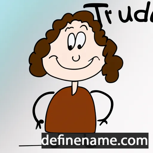 cartoon of the name Traudl