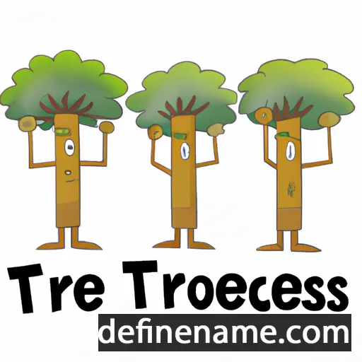 cartoon of the name Trees