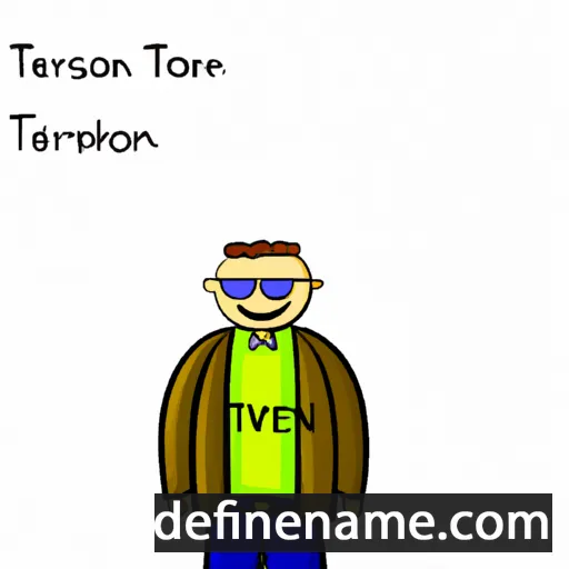 cartoon of the name Trenton