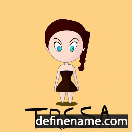 cartoon of the name Tressa