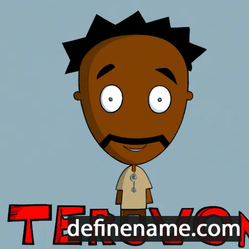 cartoon of the name Trevon