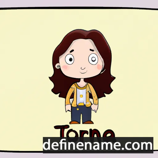 Tríona cartoon