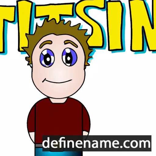 cartoon of the name Tristin