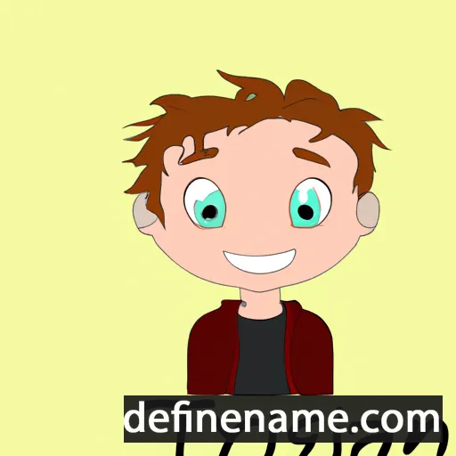 cartoon of the name Trystan