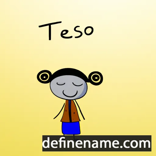 cartoon of the name Tsetseg