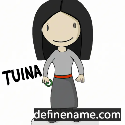 cartoon of the name Tuana