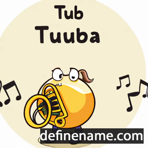 cartoon of the name Tuba