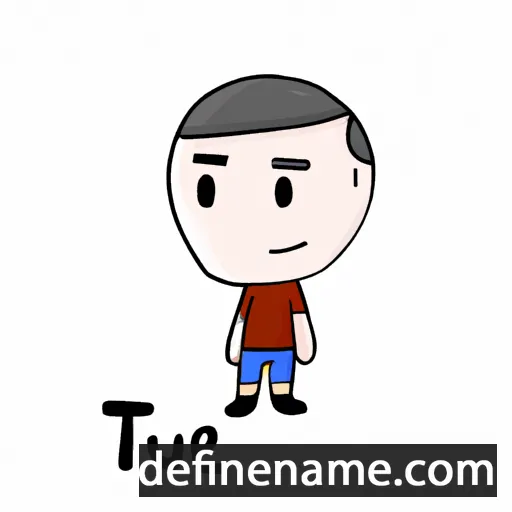 cartoon of the name Tue