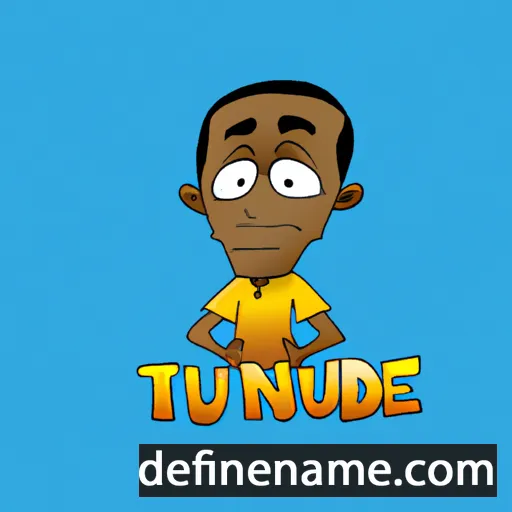 cartoon of the name Tunde