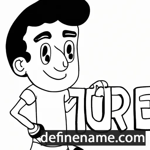 cartoon of the name Ture