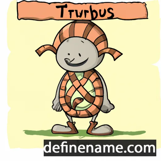 cartoon of the name Turibius