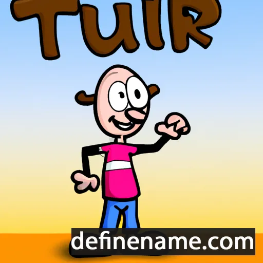 cartoon of the name Tuur