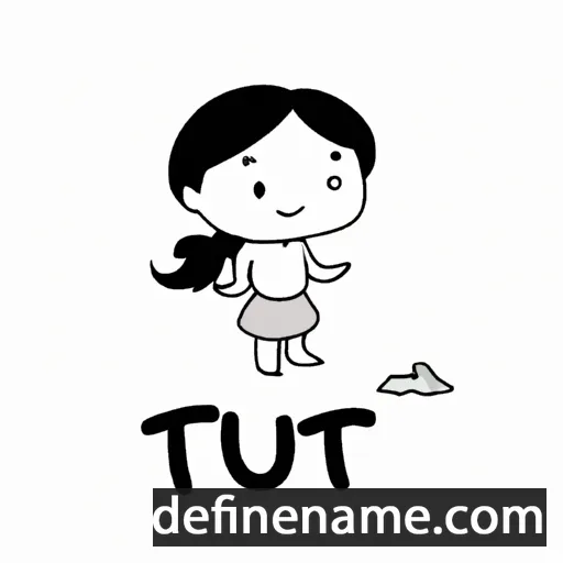 cartoon of the name Tuyết