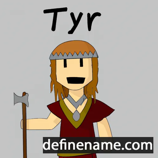 cartoon of the name Týr