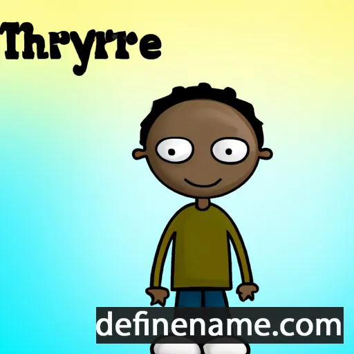 cartoon of the name Tyree