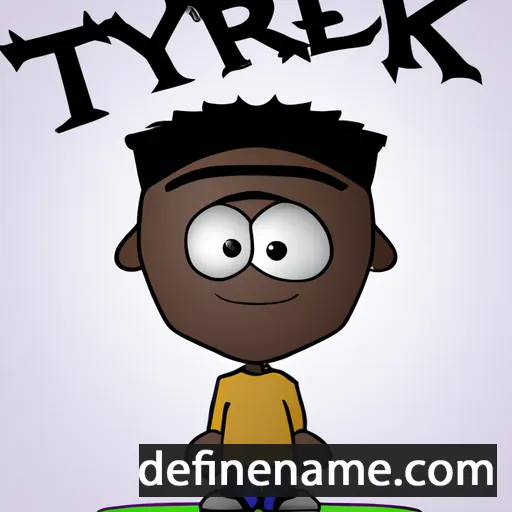 cartoon of the name Tyreek