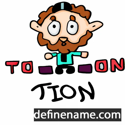 cartoon of the name Tzion