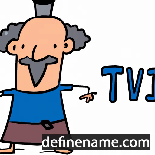 cartoon of the name Tzvi