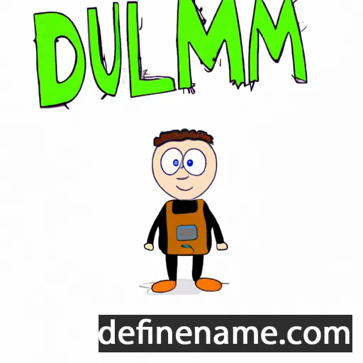 cartoon of the name Uilleam