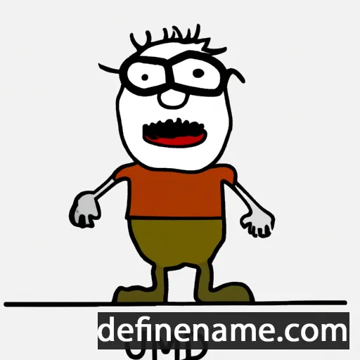 cartoon of the name Umid