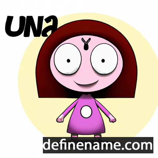 cartoon of the name Ùna