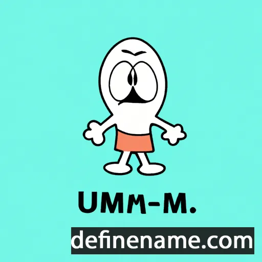 cartoon of the name Umm