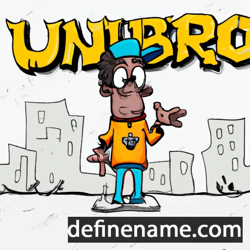 cartoon of the name Urbano