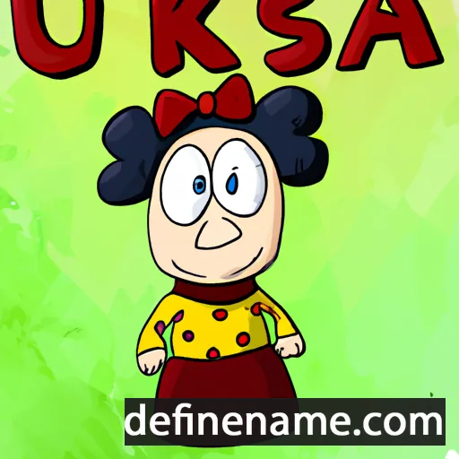 cartoon of the name Urška