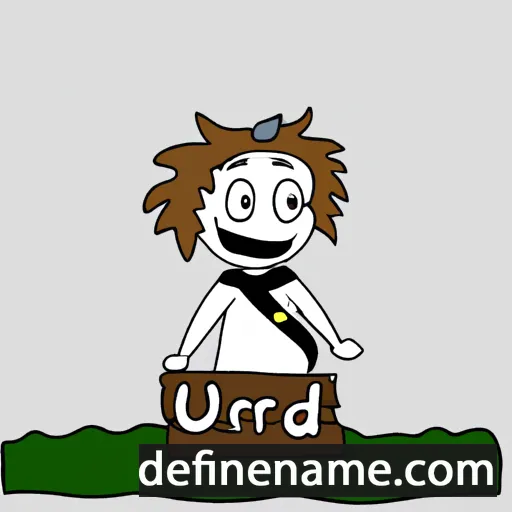 cartoon of the name Urðr