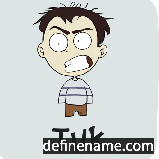 cartoon of the name Utku