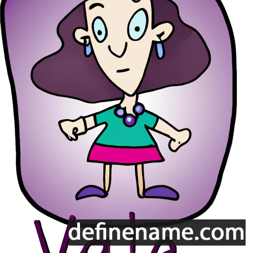 cartoon of the name Val