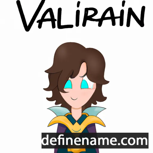 cartoon of the name Valérian