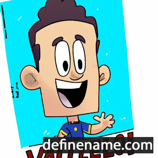 cartoon of the name Valério