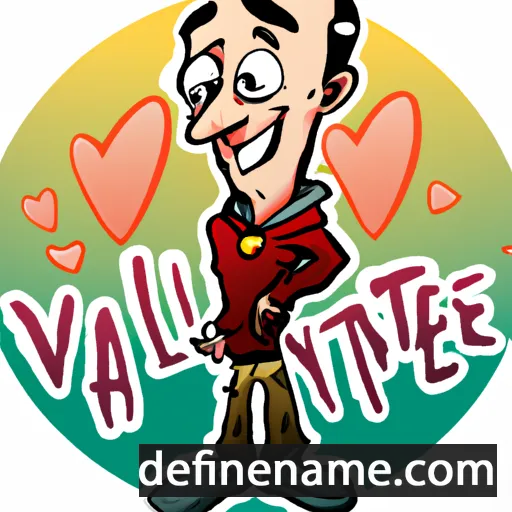 cartoon of the name Valent