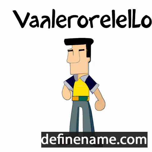 cartoon of the name Valeriano